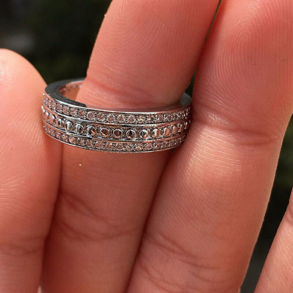 COPY - Elegant Silver White Sapphire for Women Ring New - Picture 4 of 6
